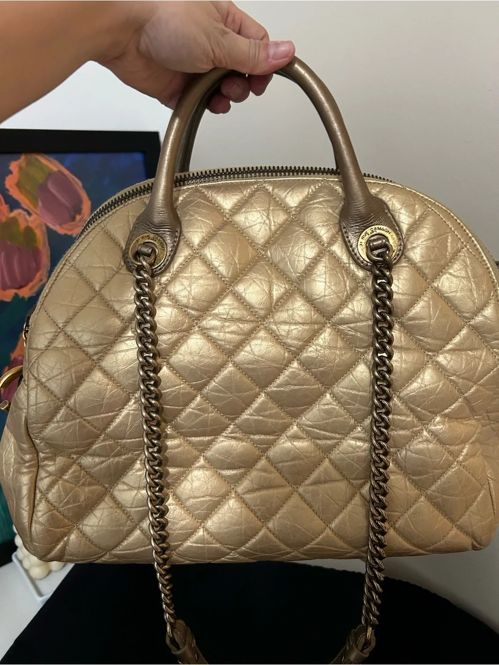 CHANEL Metallic Gold Bag - Picture 2 of 14